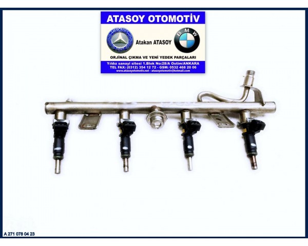 MERCEDES W204 C200 KOMPRESSOR ENJEKTÖR 2710780423 A084C00305 A2710780423 A 271 078 04 23 YAKIT DAĞITICI 2710702595 - 2710703595 A2710702595 A2710703595 BASINÇ MÜŞÜRÜ 2720780092 A2720780092